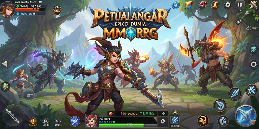 Screenshot utama 3446 menampilkan aksi seru dalam gameplay MMORPG.