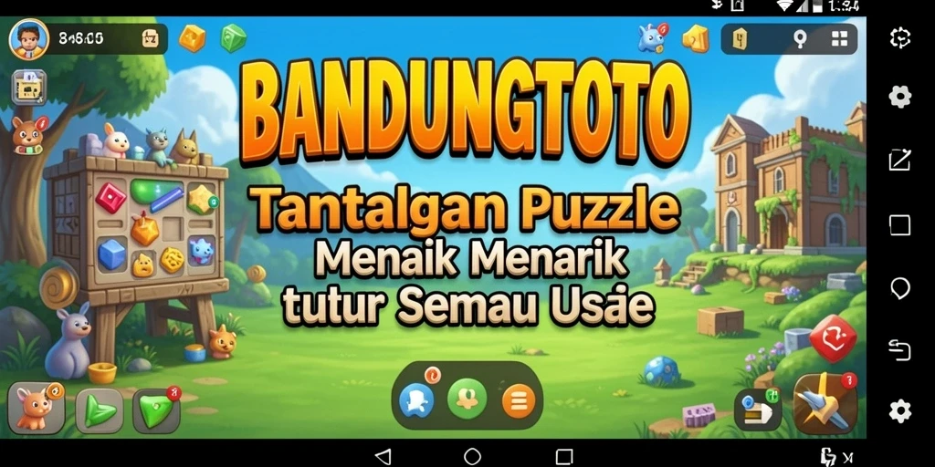 Gameplay BANDUNGTOTO menampilkan tantangan Puzzle yang mendebarkan.