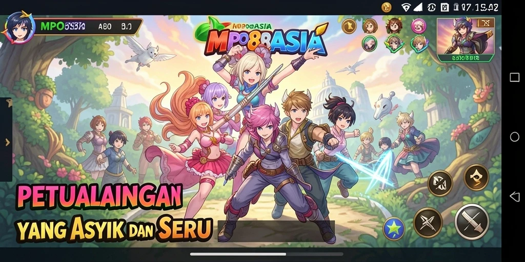 Tampilan gameplay MPO88ASIA yang penuh warna dan menarik.