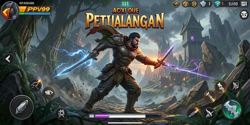 Tampilan gameplay ARPG PPV99 yang menegangkan dan penuh aksi.