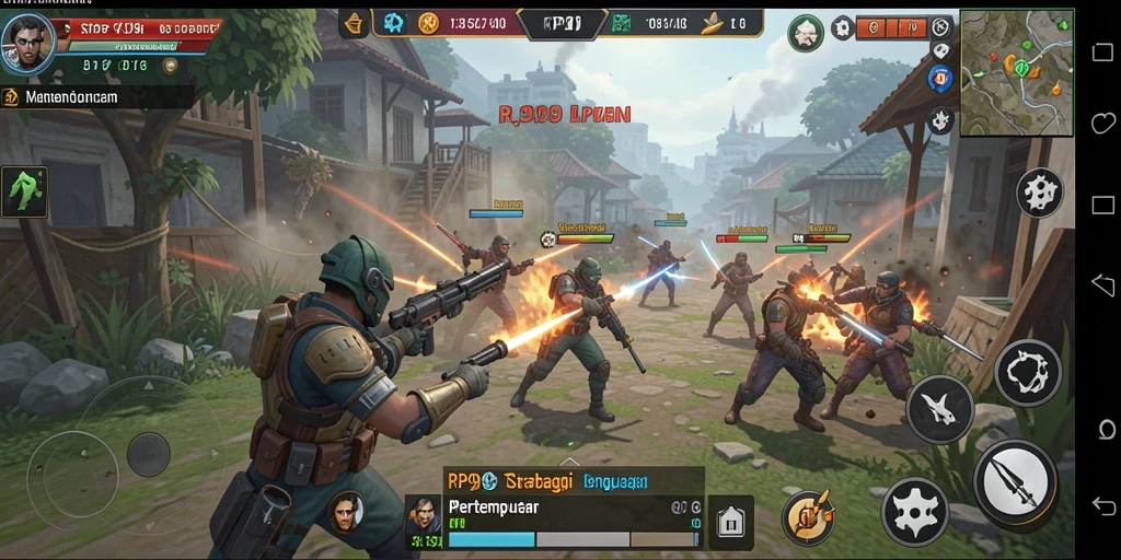 Tangkapan layar gameplay RP99 yang seru dan strategis.