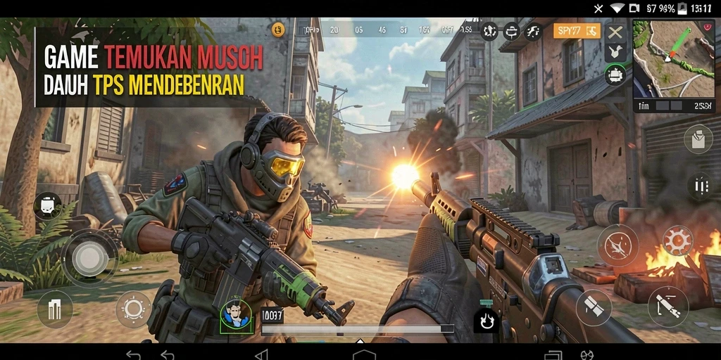 Tampilan gameplay TPS SPY77 yang mendebarkan dan seru.