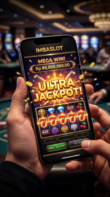 Tampilan antarmuka utama aplikasi imbaslot yang user-friendly.